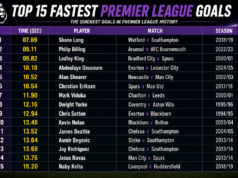 Fastest Premier League Goals Ever In History Top 10 Fastest Premier League goal ever in history