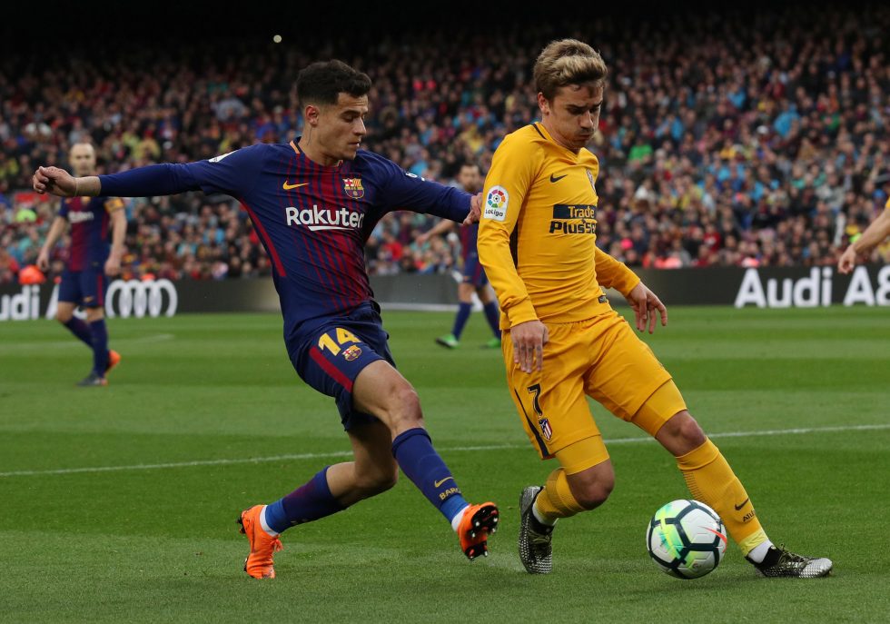 Antoine Griezmann Won't Force Coutinho Out Of Barcelona: Agent