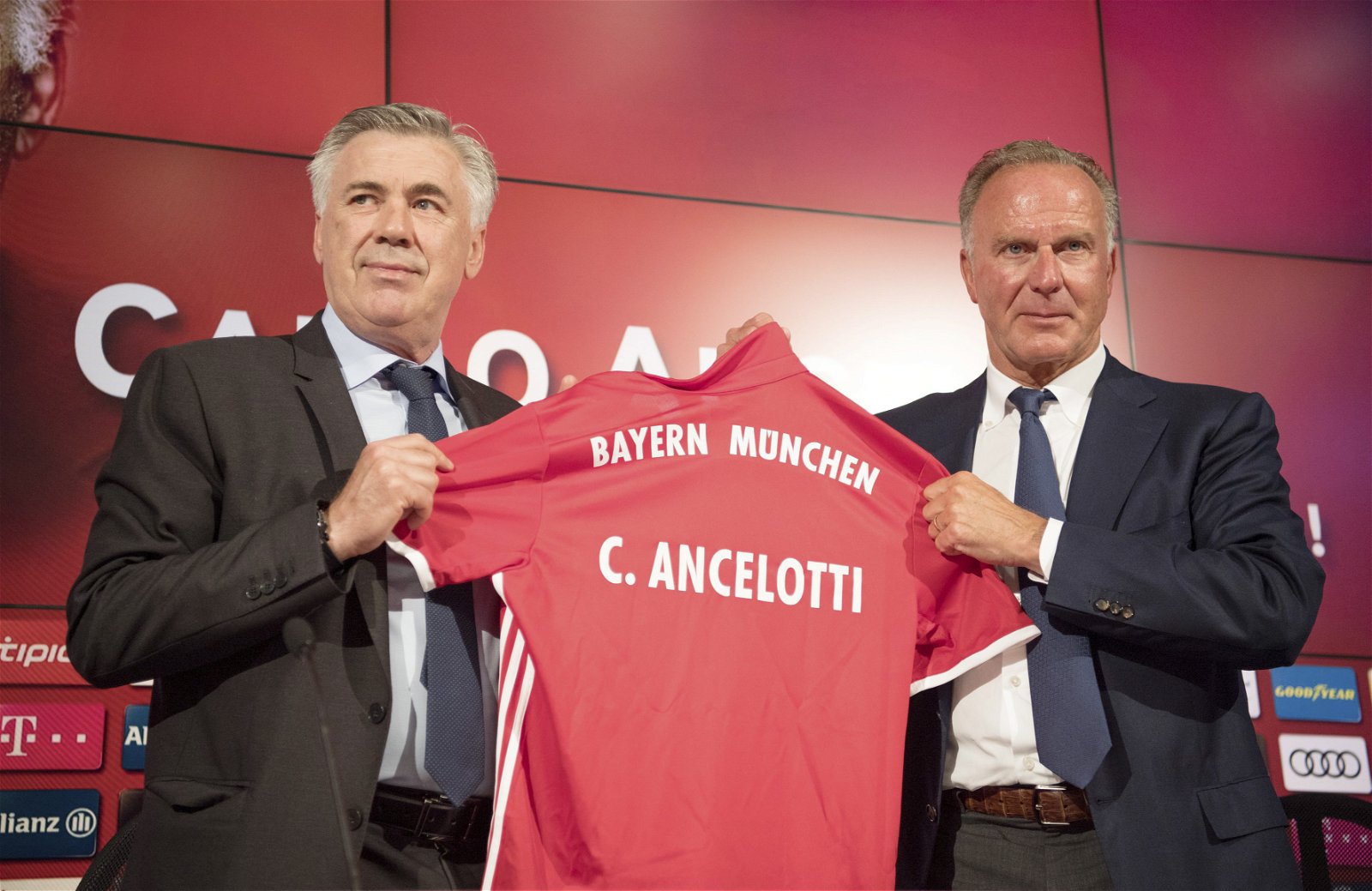 Bayern Munich chairman Karl-Heinz Rummenigge in tears when sacking Carlo Ancelotti