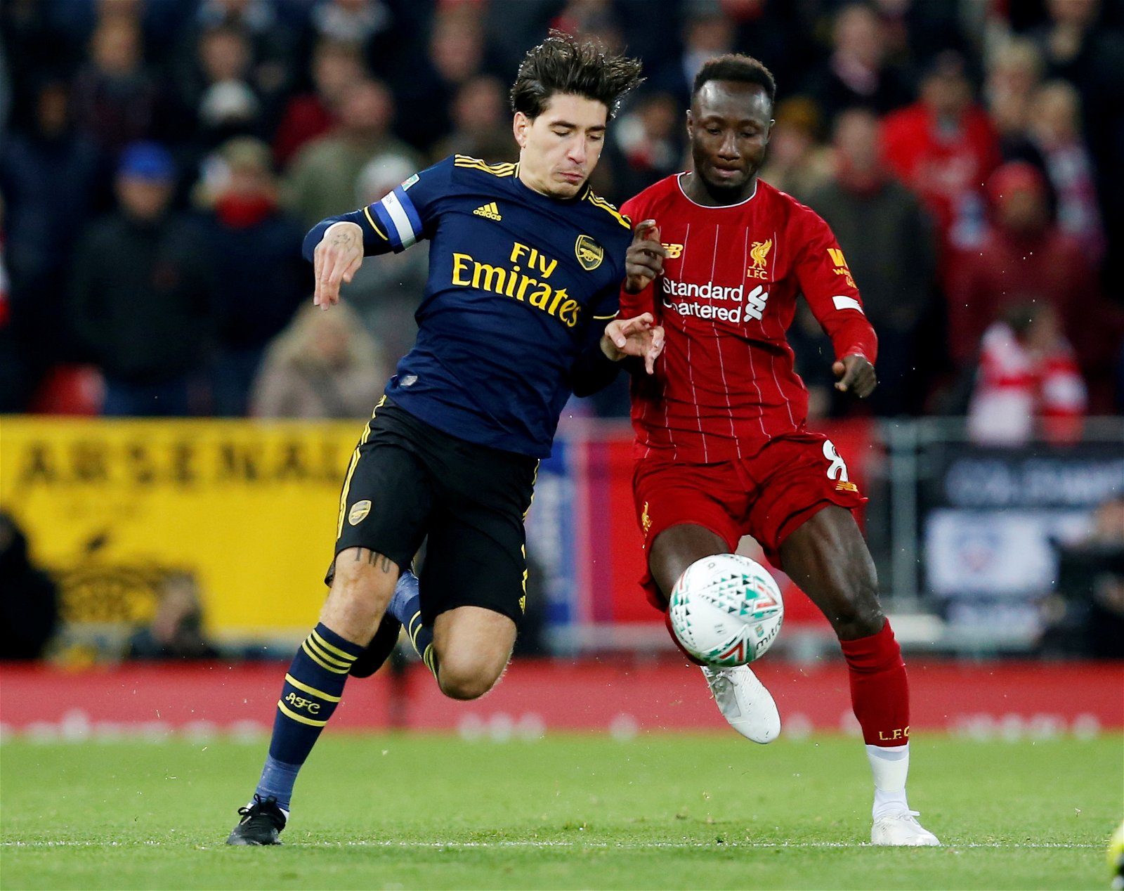 Bellerin gutted by Anfield defeat