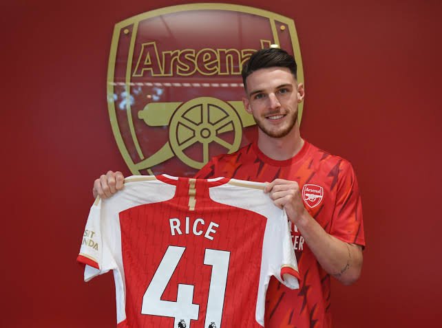 Declan Rice (West Ham to Arsenal, €117 million, June 2023)