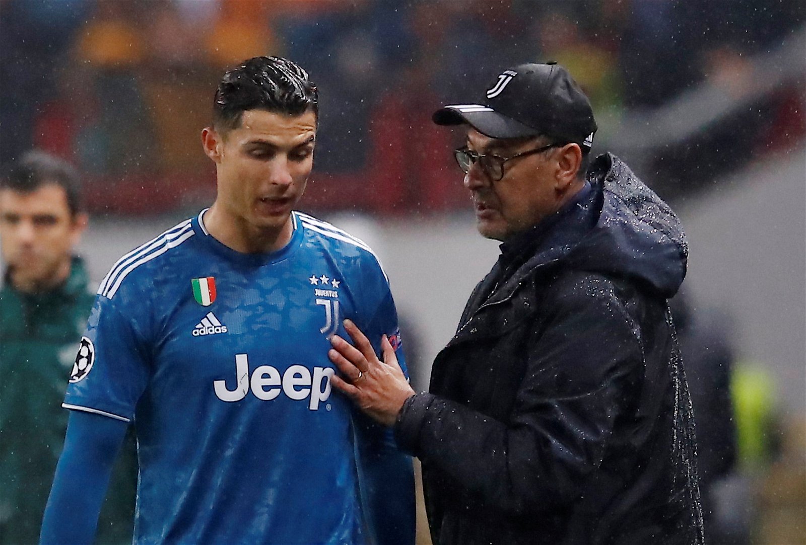 Frustrated Cristiano Ronaldo leaves stadium after substituted off against AC Milan