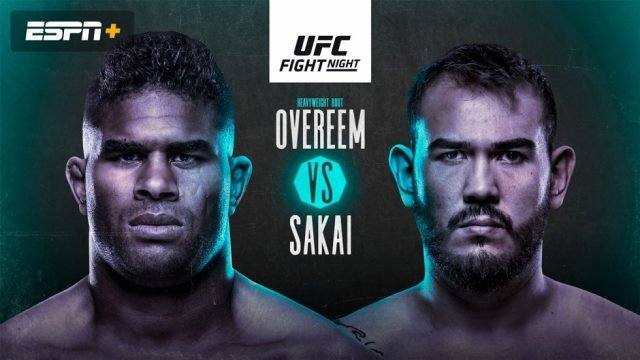UFC Fight Night 176 Live Stream Free Overeem vs Sakai UFC Fight Streaming Free!