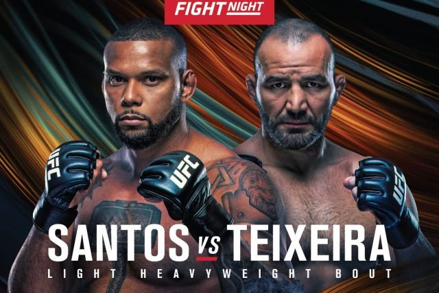 UFC Fight Night 182 Date, Time, Location, PPV When Is Santos vs Teixeira