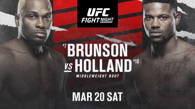 UFC on ESPN 21 Live Stream Brunson vs. Holland UFC Fight Streaming!