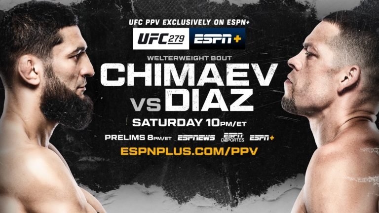 UFC 279 Date, Time, Location - Chimaev vs. Diaz