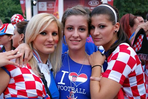 Countries With The Sexiest Female Football Fans Croatian fans
