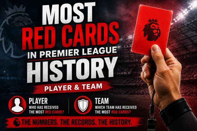 Most Red Cards In Premier League History - Player & Team! Most Red Cards In Premier League History - Player & Team!