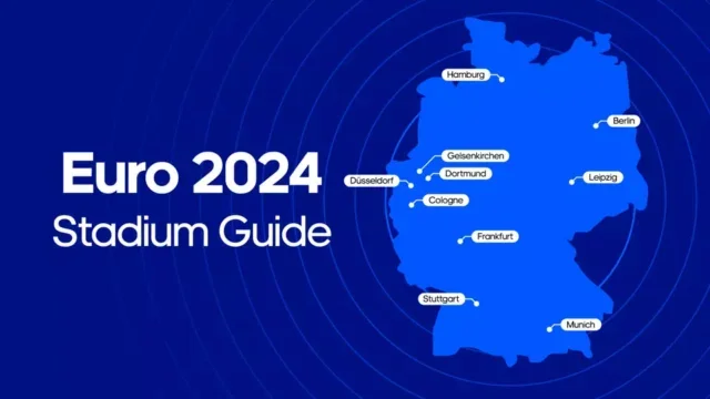 Euro 2024 stadiums map