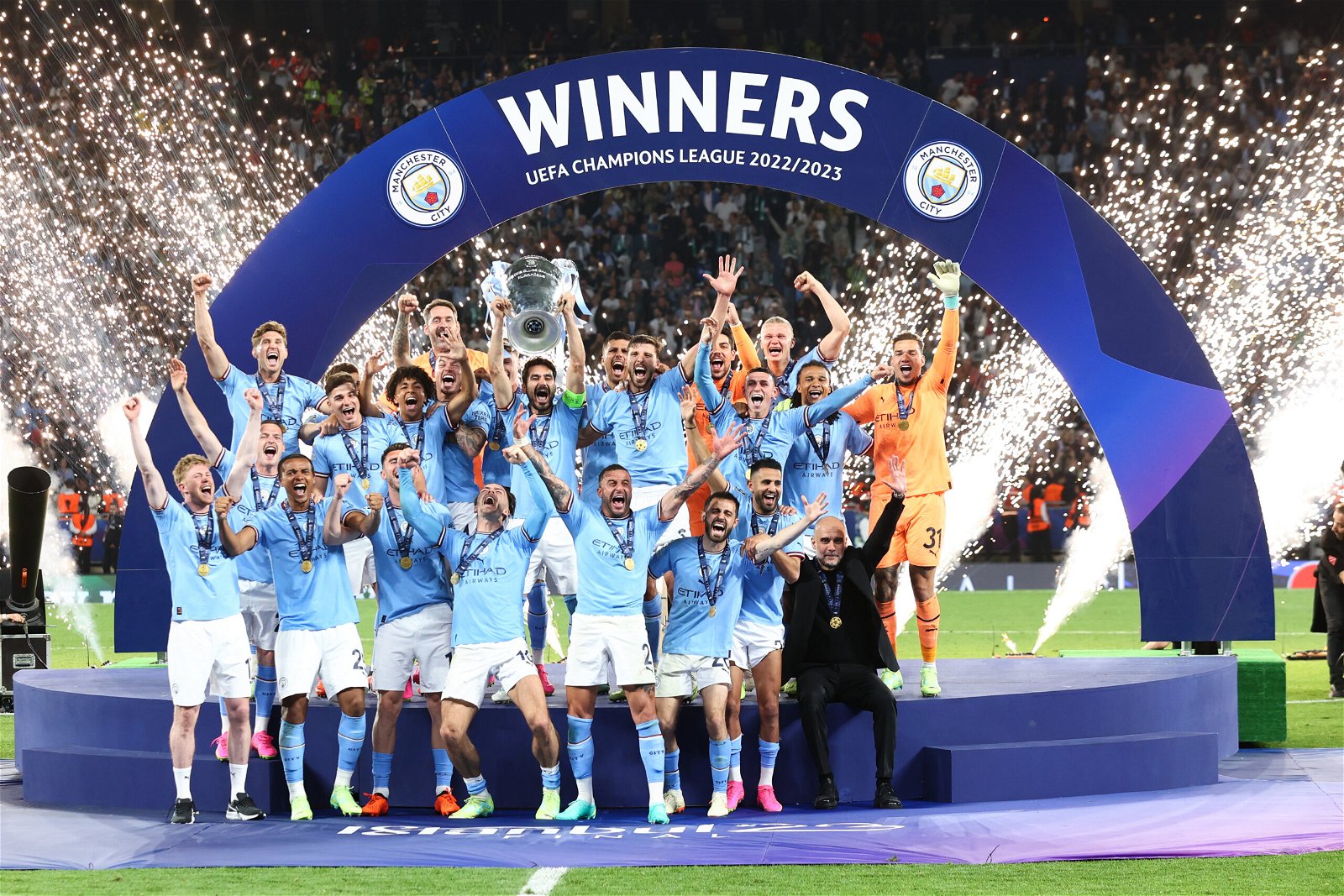 Manchester City titles Champions League history