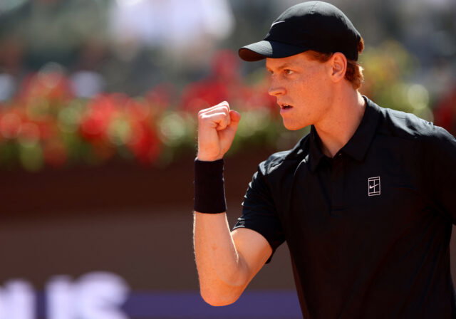 How many times has Jannik Sinner won the French Open?