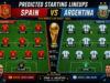Predicted Starting Spain vs Argentina Lineups Spain vs Argentina Lineups - Predicted Starting Lineups, Squads Formations & Team News