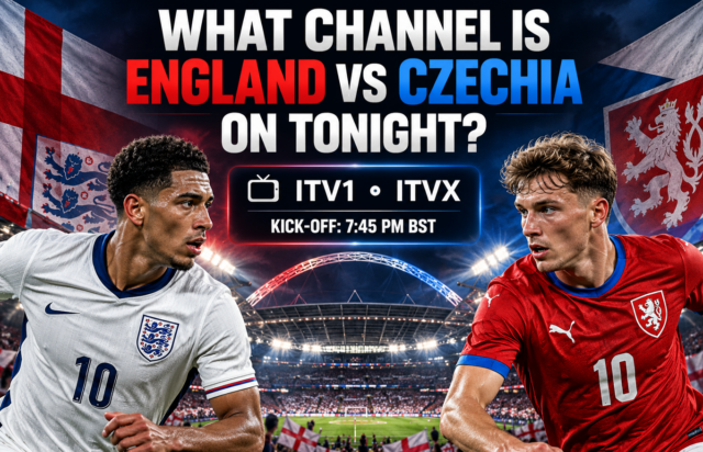 England vs Czechia channel