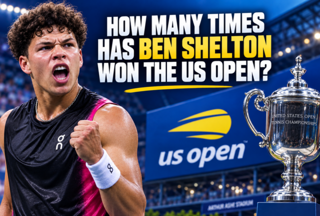 ben shelton us open How many times has Ben Shelton won the US Open?